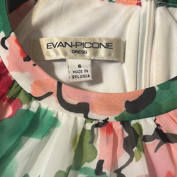 Evan Picone Halter Dress BEAUTIFUL!!! Size 6 Floral - Picture 7 of 8